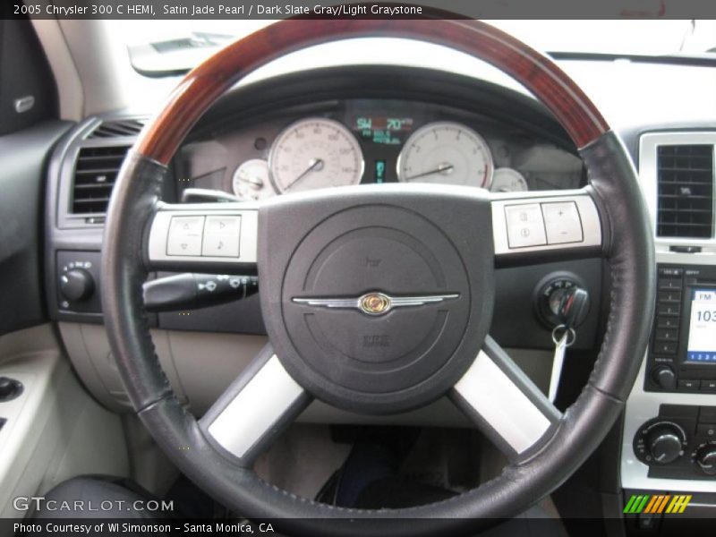 Satin Jade Pearl / Dark Slate Gray/Light Graystone 2005 Chrysler 300 C HEMI