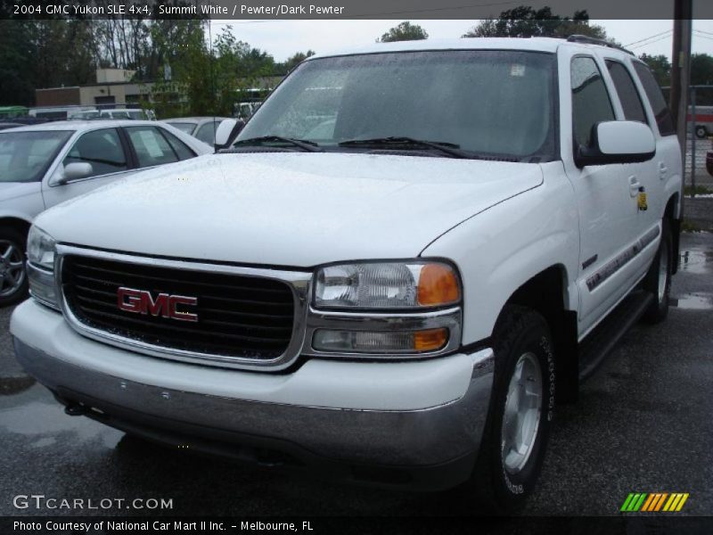 Summit White / Pewter/Dark Pewter 2004 GMC Yukon SLE 4x4