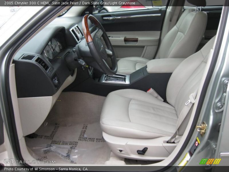 Satin Jade Pearl / Dark Slate Gray/Light Graystone 2005 Chrysler 300 C HEMI