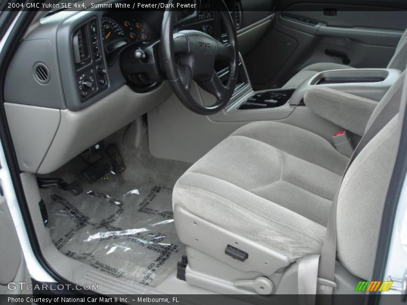 Summit White / Pewter/Dark Pewter 2004 GMC Yukon SLE 4x4