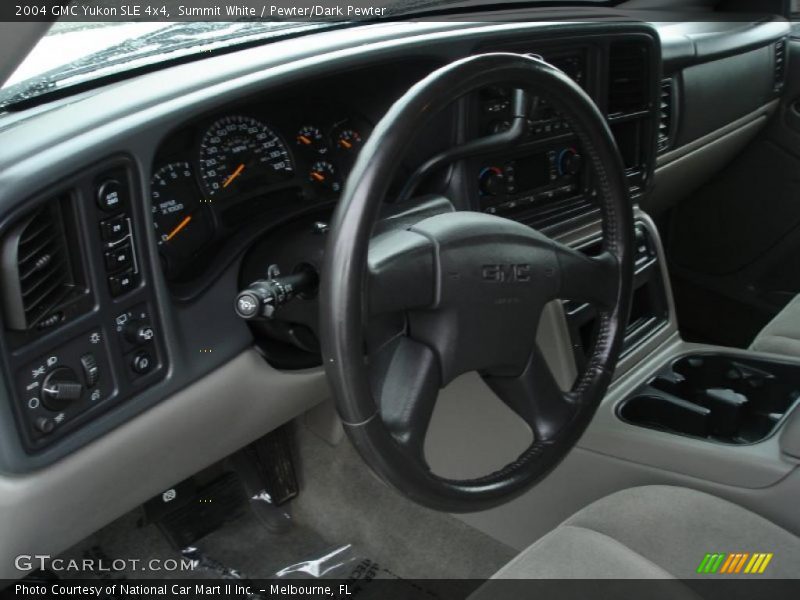 Summit White / Pewter/Dark Pewter 2004 GMC Yukon SLE 4x4