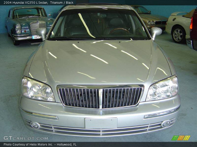 Titanium / Black 2004 Hyundai XG350 L Sedan
