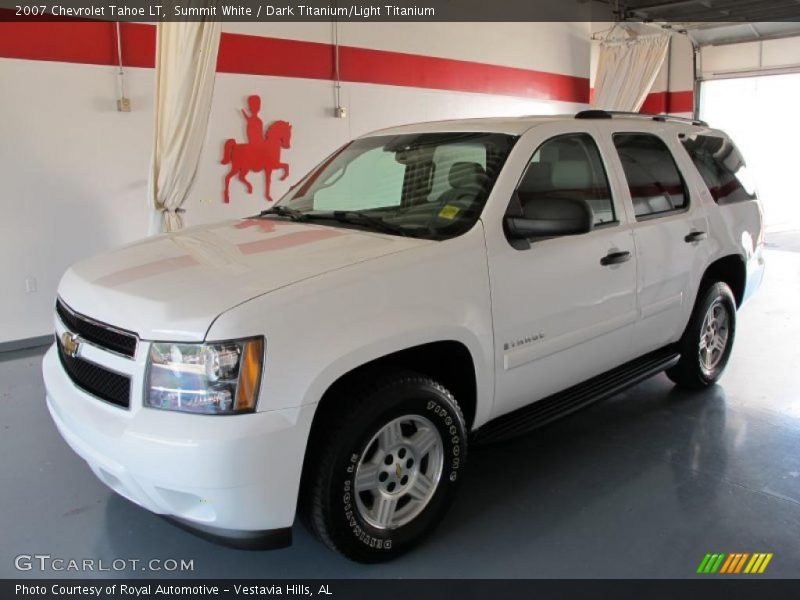 Summit White / Dark Titanium/Light Titanium 2007 Chevrolet Tahoe LT