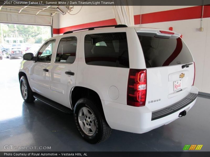 Summit White / Dark Titanium/Light Titanium 2007 Chevrolet Tahoe LT