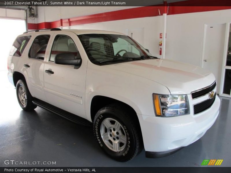 Summit White / Dark Titanium/Light Titanium 2007 Chevrolet Tahoe LT