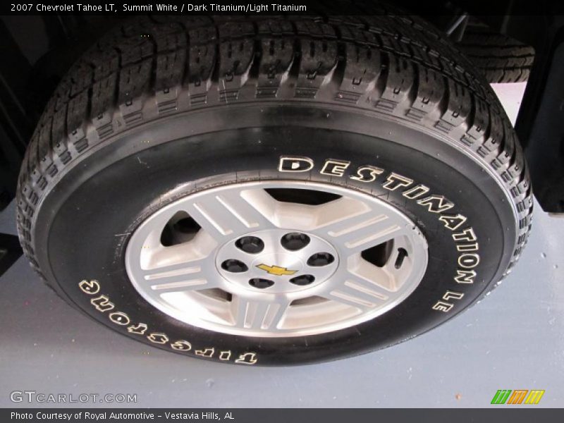 Summit White / Dark Titanium/Light Titanium 2007 Chevrolet Tahoe LT
