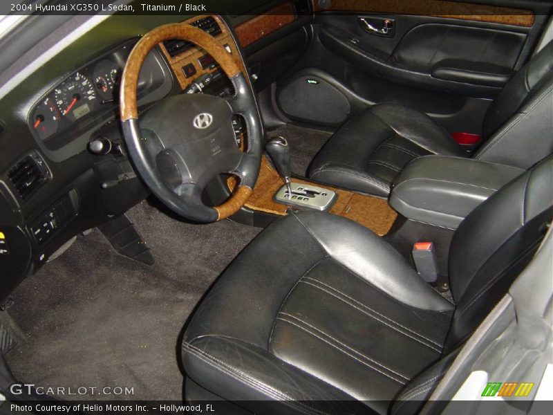Titanium / Black 2004 Hyundai XG350 L Sedan