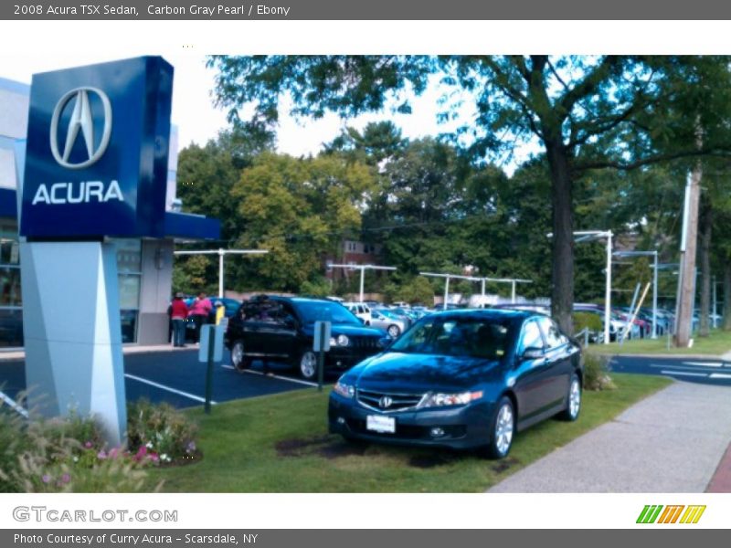 Carbon Gray Pearl / Ebony 2008 Acura TSX Sedan