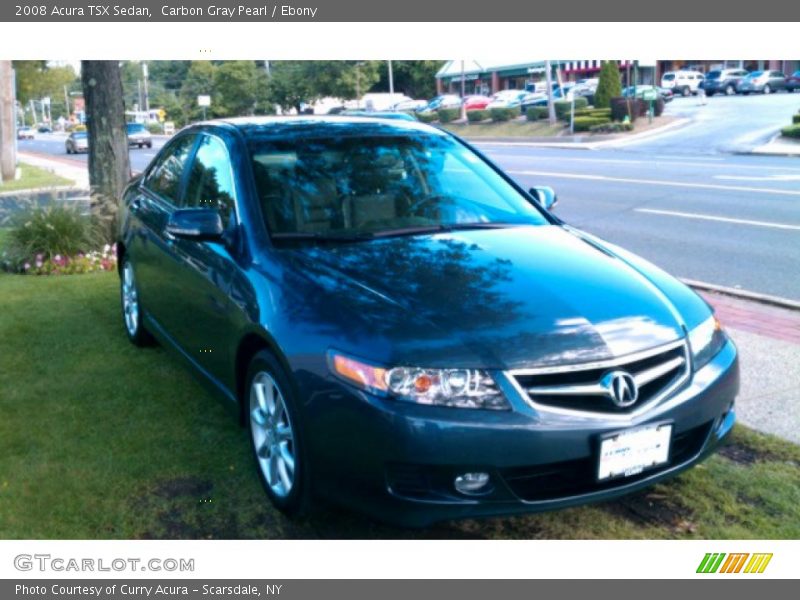 Carbon Gray Pearl / Ebony 2008 Acura TSX Sedan