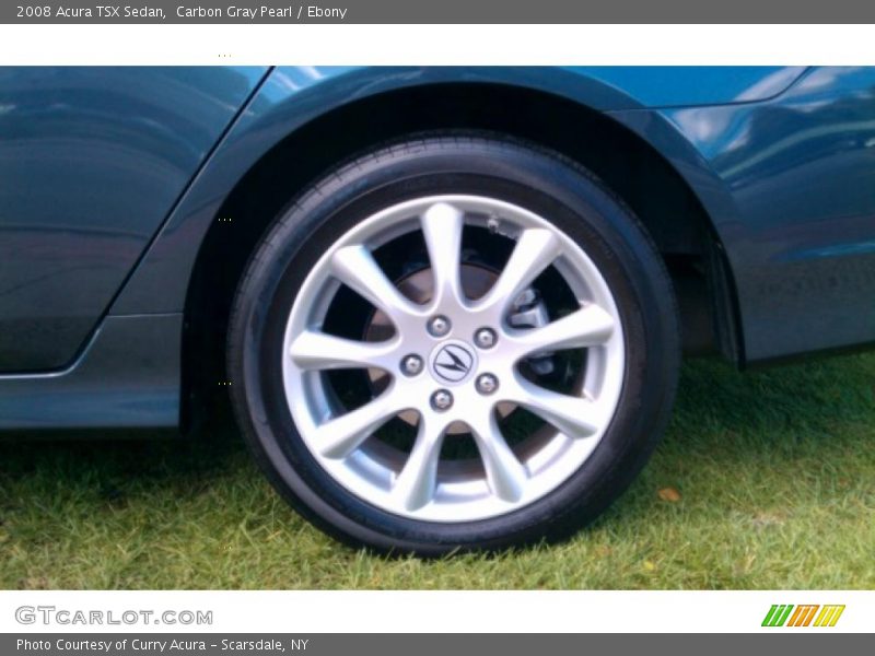 Carbon Gray Pearl / Ebony 2008 Acura TSX Sedan