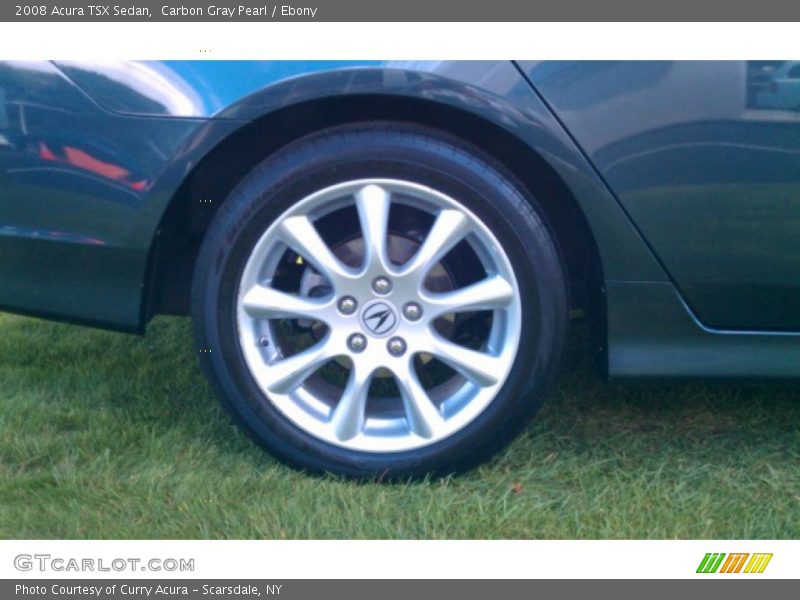 Carbon Gray Pearl / Ebony 2008 Acura TSX Sedan