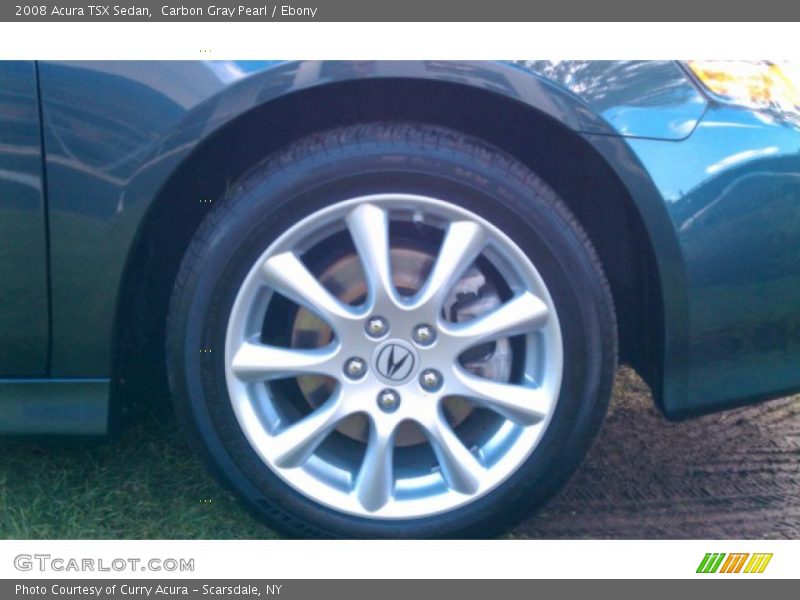 Carbon Gray Pearl / Ebony 2008 Acura TSX Sedan
