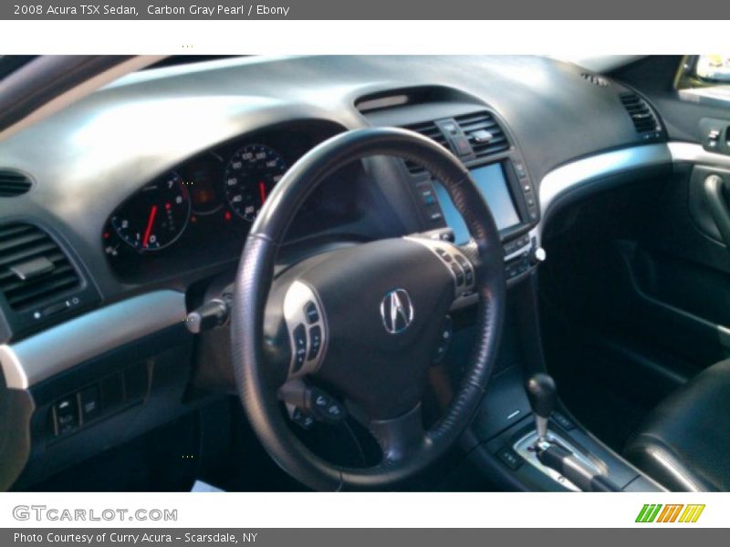 Carbon Gray Pearl / Ebony 2008 Acura TSX Sedan