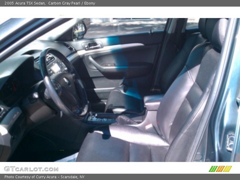 Carbon Gray Pearl / Ebony 2005 Acura TSX Sedan
