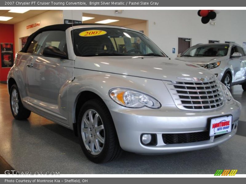 Bright Silver Metallic / Pastel Slate Gray 2007 Chrysler PT Cruiser Touring Convertible