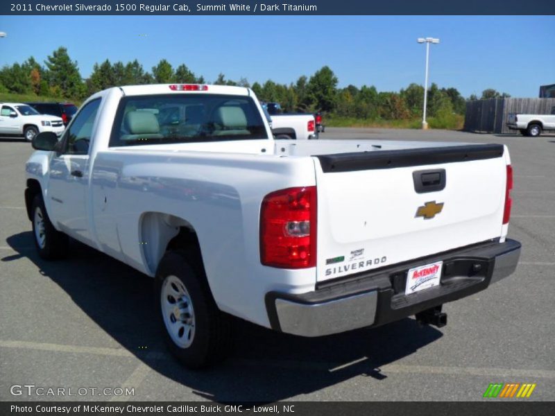 Summit White / Dark Titanium 2011 Chevrolet Silverado 1500 Regular Cab