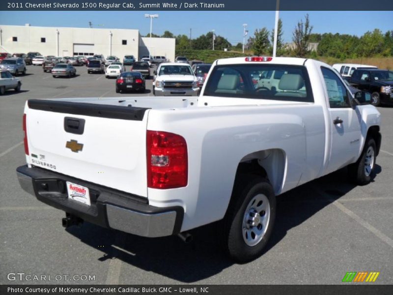 Summit White / Dark Titanium 2011 Chevrolet Silverado 1500 Regular Cab