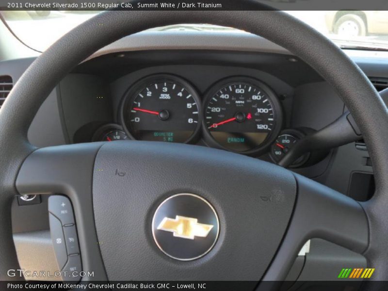 Summit White / Dark Titanium 2011 Chevrolet Silverado 1500 Regular Cab