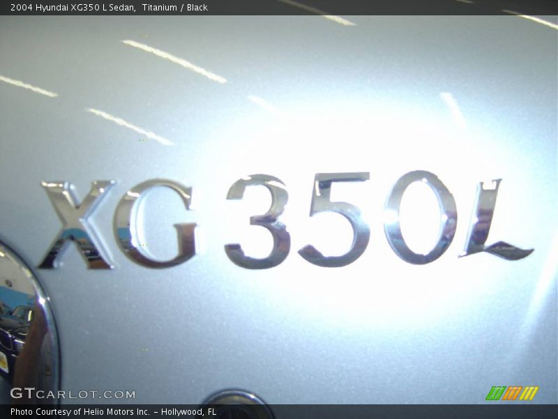 Titanium / Black 2004 Hyundai XG350 L Sedan