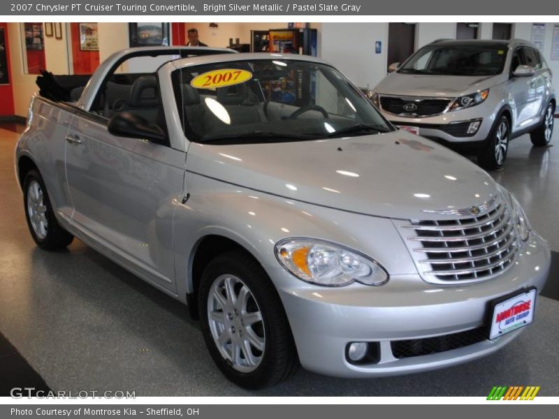 Bright Silver Metallic / Pastel Slate Gray 2007 Chrysler PT Cruiser Touring Convertible