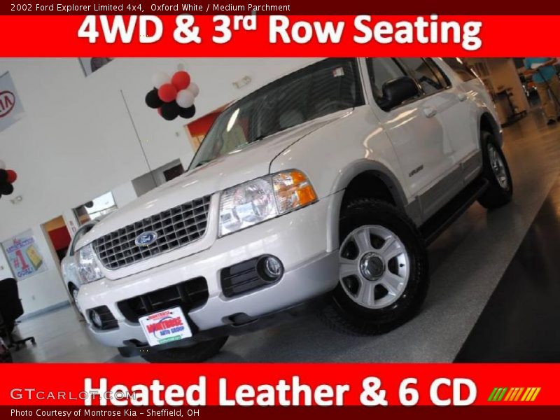 Oxford White / Medium Parchment 2002 Ford Explorer Limited 4x4