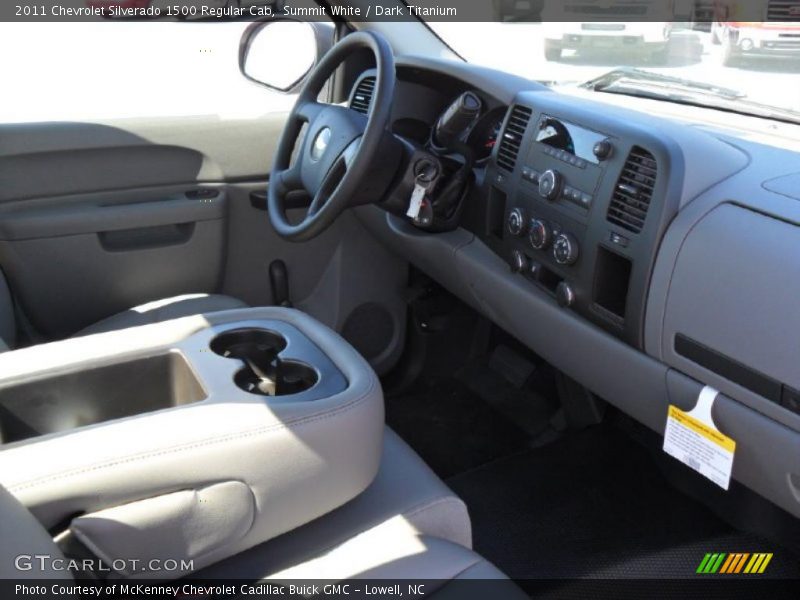 Summit White / Dark Titanium 2011 Chevrolet Silverado 1500 Regular Cab