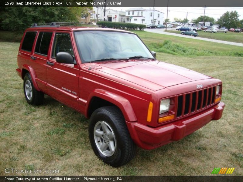 Chili Pepper Red Pearl / Camel 1999 Jeep Cherokee Classic 4x4