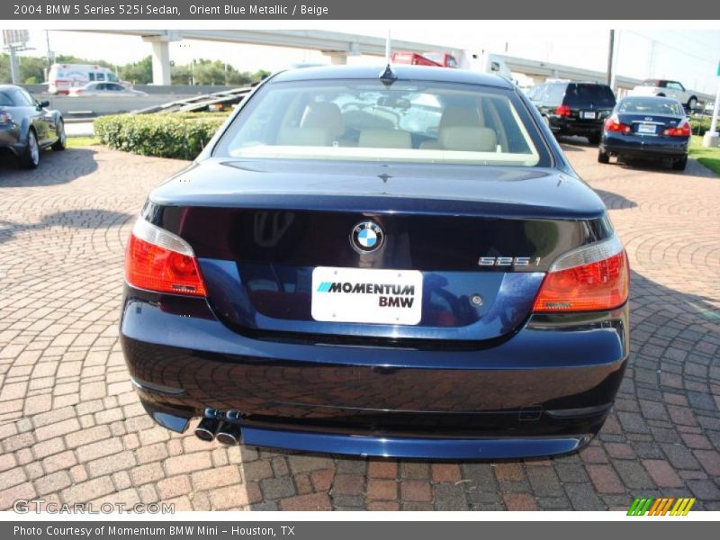 Orient Blue Metallic / Beige 2004 BMW 5 Series 525i Sedan