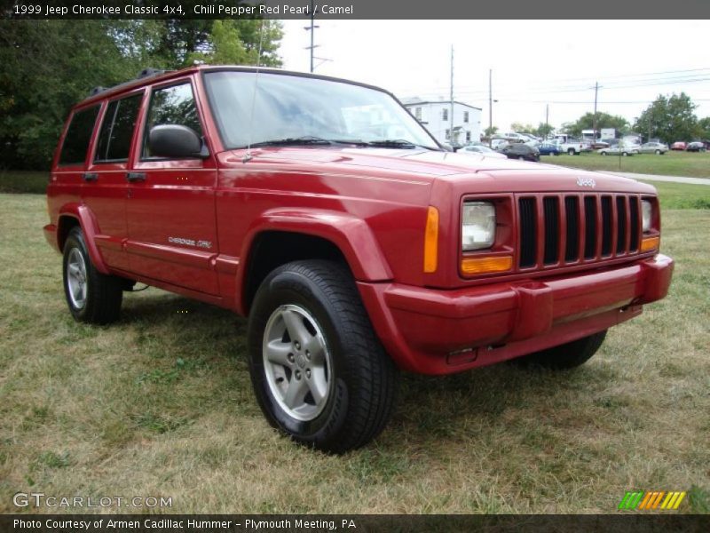 Chili Pepper Red Pearl / Camel 1999 Jeep Cherokee Classic 4x4