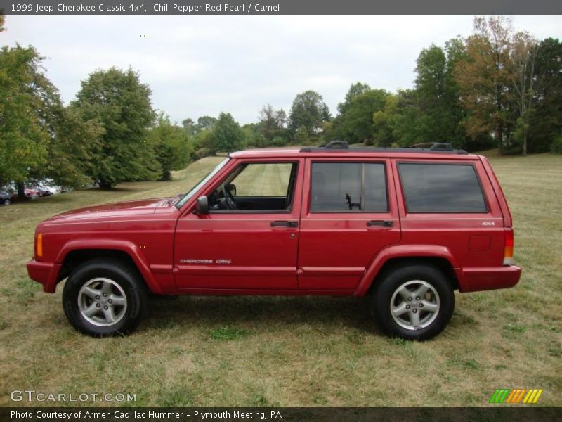 Chili Pepper Red Pearl / Camel 1999 Jeep Cherokee Classic 4x4