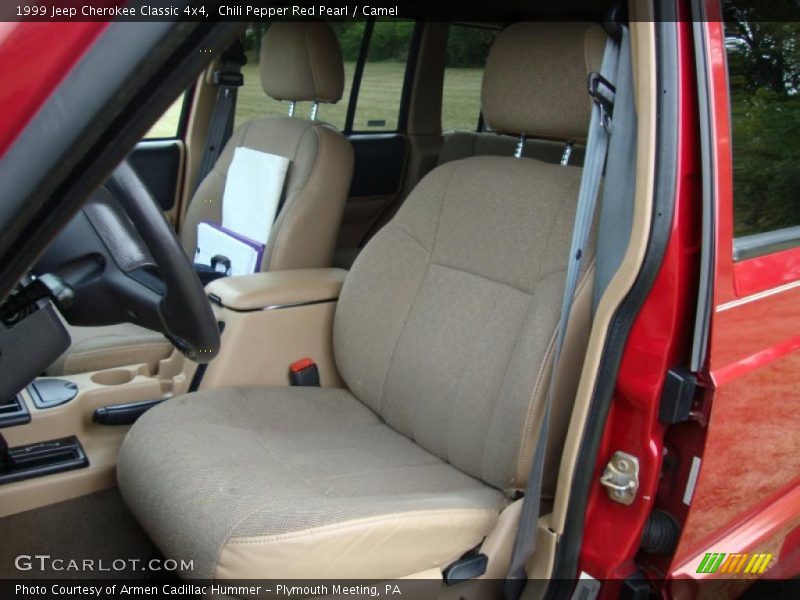 Chili Pepper Red Pearl / Camel 1999 Jeep Cherokee Classic 4x4