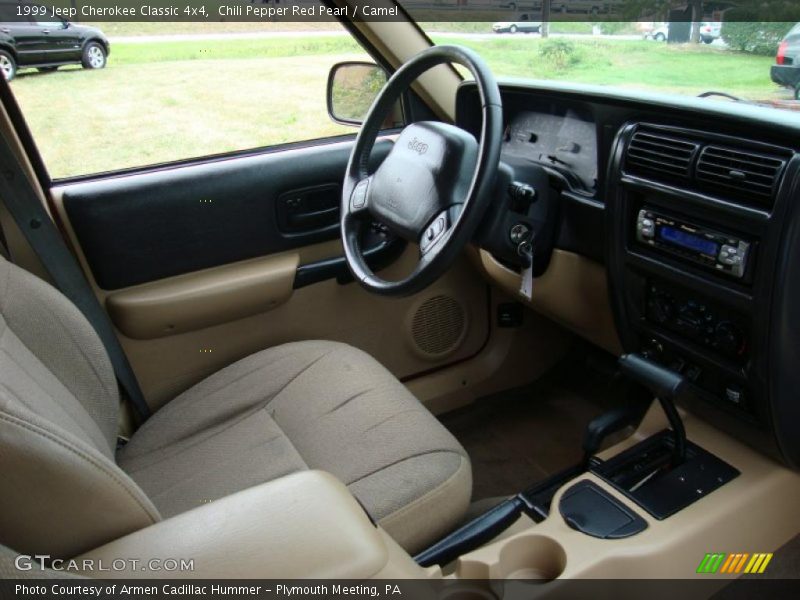 Chili Pepper Red Pearl / Camel 1999 Jeep Cherokee Classic 4x4