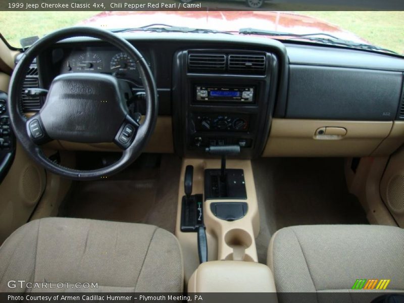 Chili Pepper Red Pearl / Camel 1999 Jeep Cherokee Classic 4x4