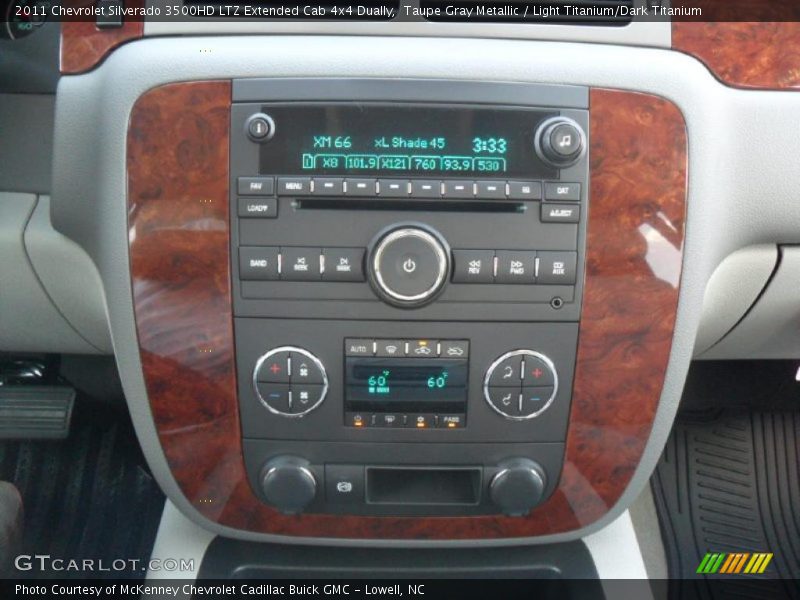Taupe Gray Metallic / Light Titanium/Dark Titanium 2011 Chevrolet Silverado 3500HD LTZ Extended Cab 4x4 Dually