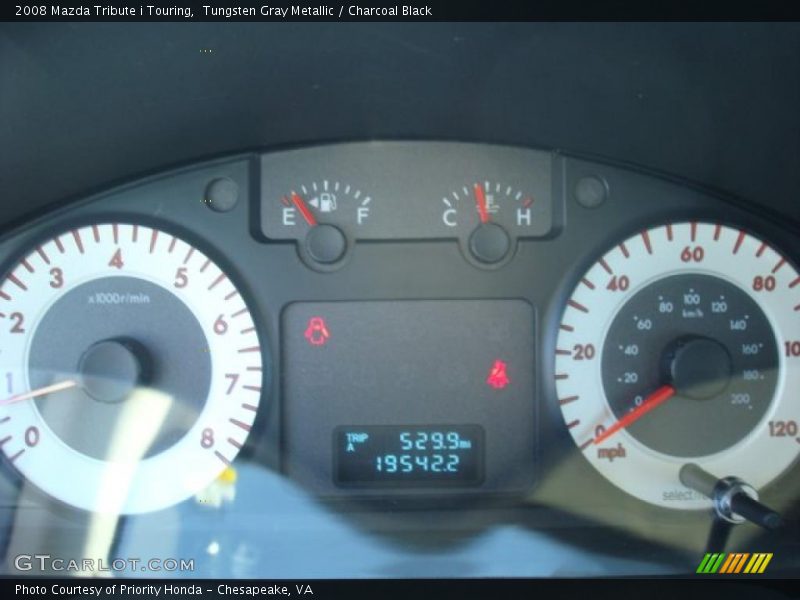 Tungsten Gray Metallic / Charcoal Black 2008 Mazda Tribute i Touring