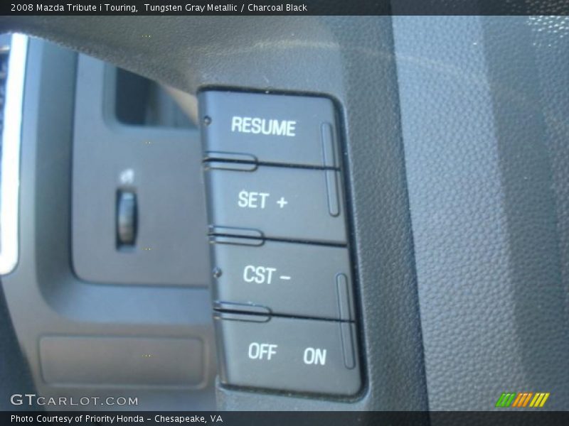 Tungsten Gray Metallic / Charcoal Black 2008 Mazda Tribute i Touring