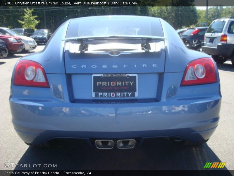 Aero Blue Pearlcoat / Dark Slate Grey 2005 Chrysler Crossfire Limited Coupe