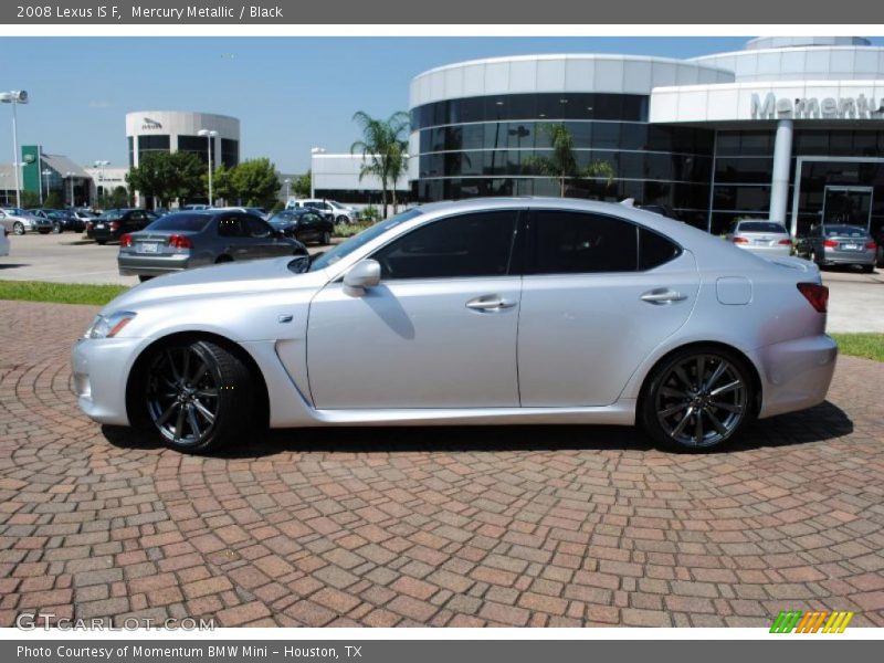 Mercury Metallic / Black 2008 Lexus IS F