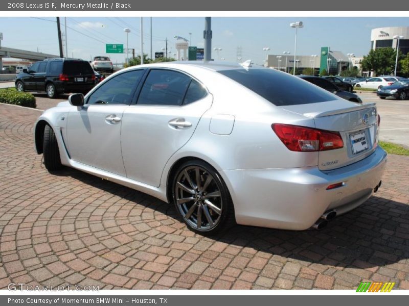 Mercury Metallic / Black 2008 Lexus IS F