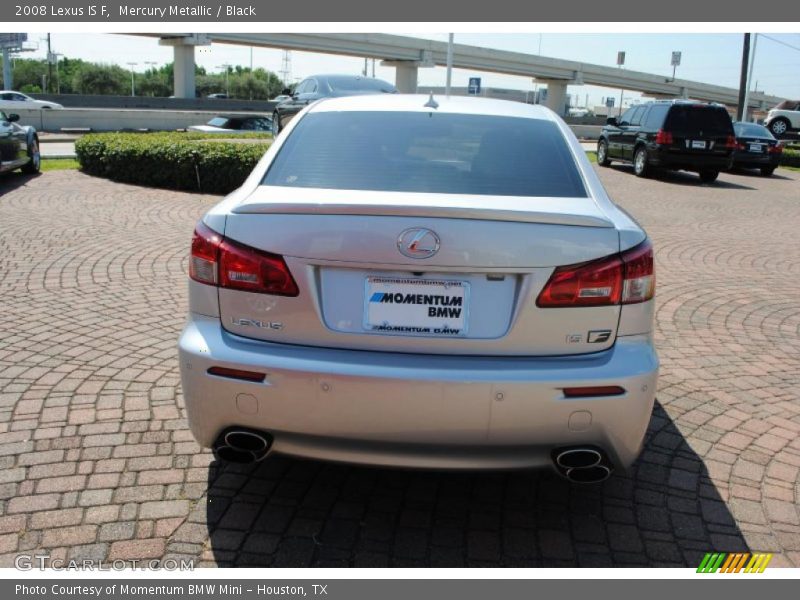 Mercury Metallic / Black 2008 Lexus IS F