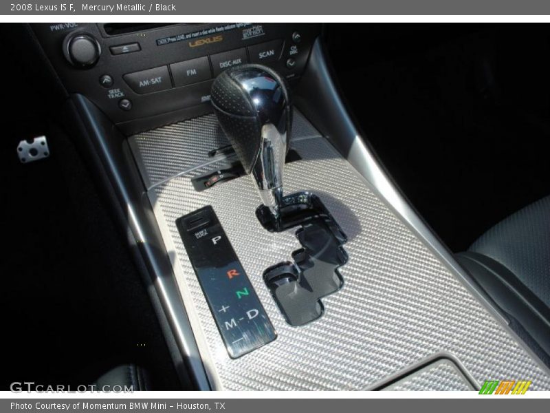 Mercury Metallic / Black 2008 Lexus IS F