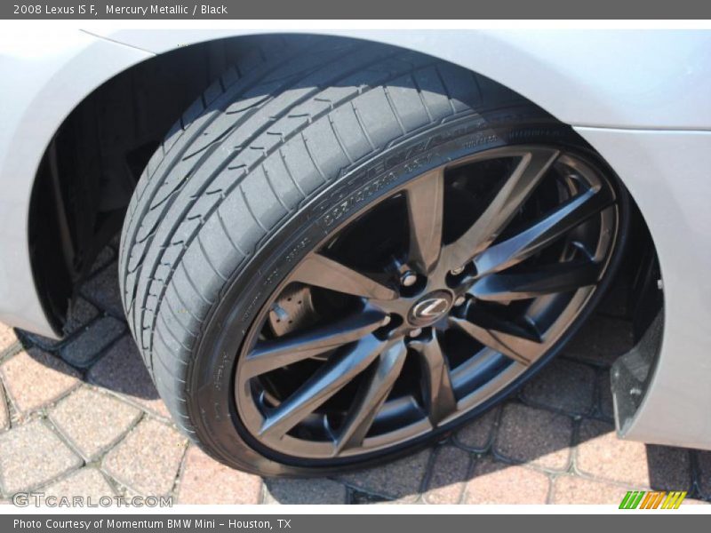 Mercury Metallic / Black 2008 Lexus IS F