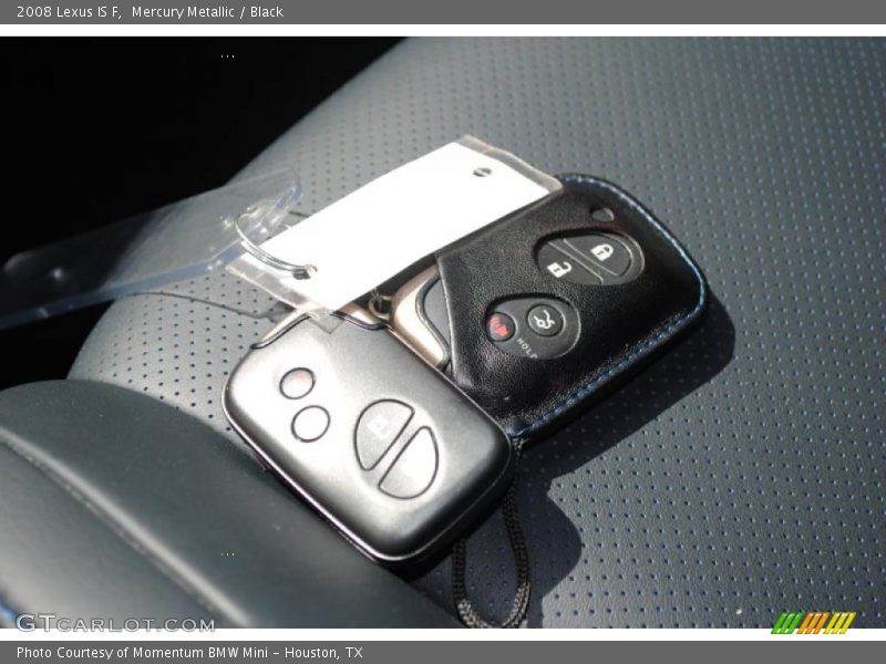 Mercury Metallic / Black 2008 Lexus IS F