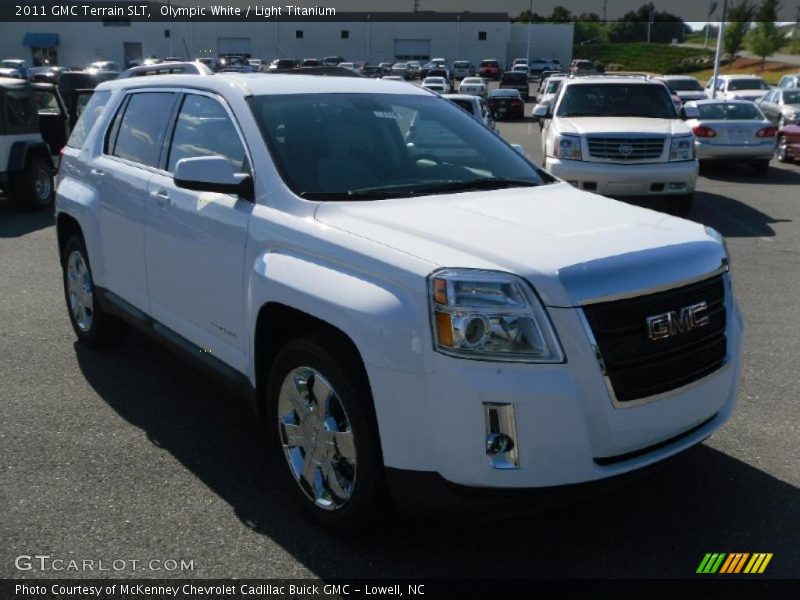 Olympic White / Light Titanium 2011 GMC Terrain SLT