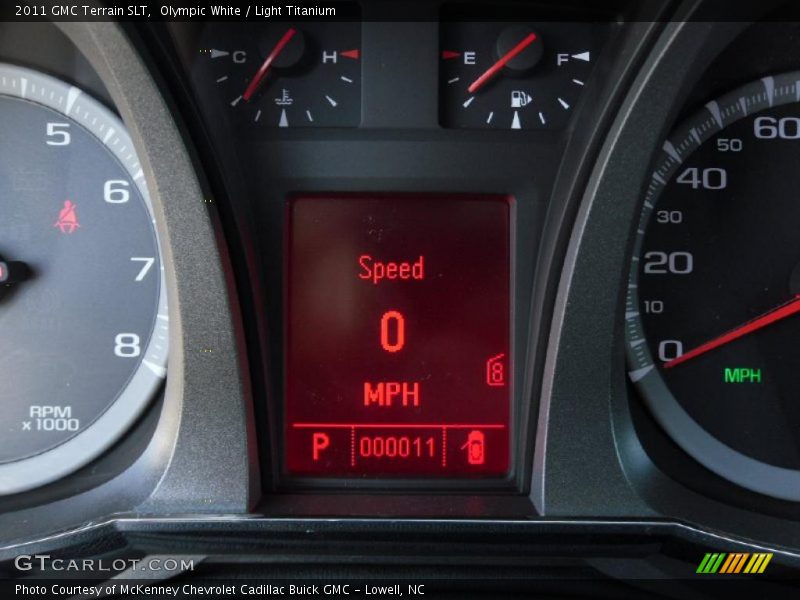 Olympic White / Light Titanium 2011 GMC Terrain SLT
