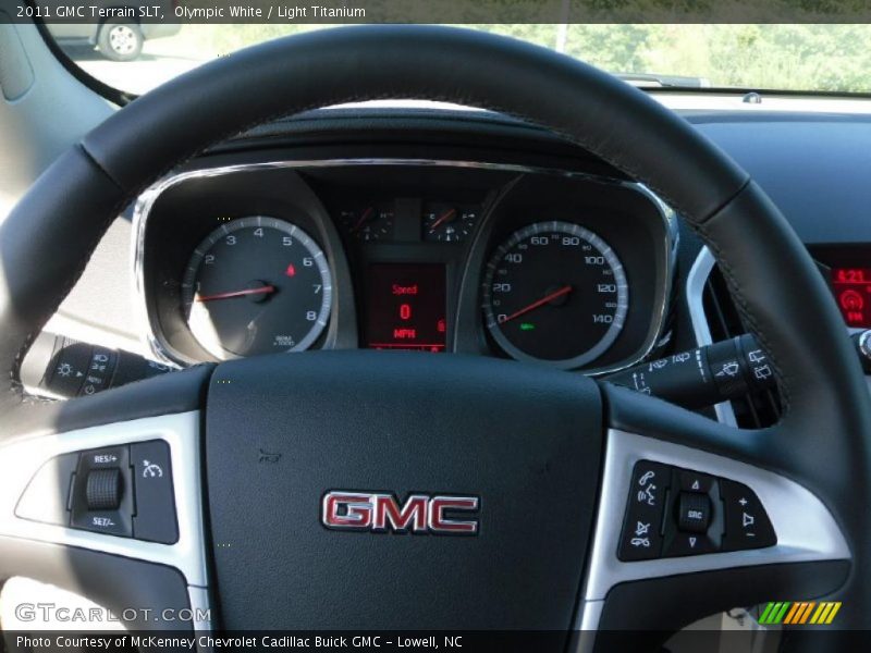 Olympic White / Light Titanium 2011 GMC Terrain SLT