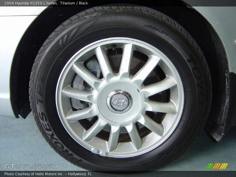 Titanium / Black 2004 Hyundai XG350 L Sedan