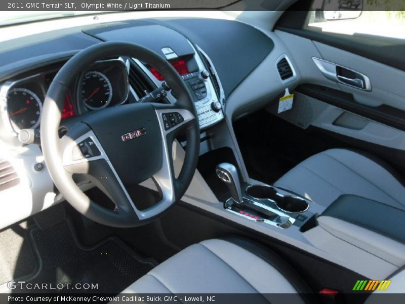 Olympic White / Light Titanium 2011 GMC Terrain SLT