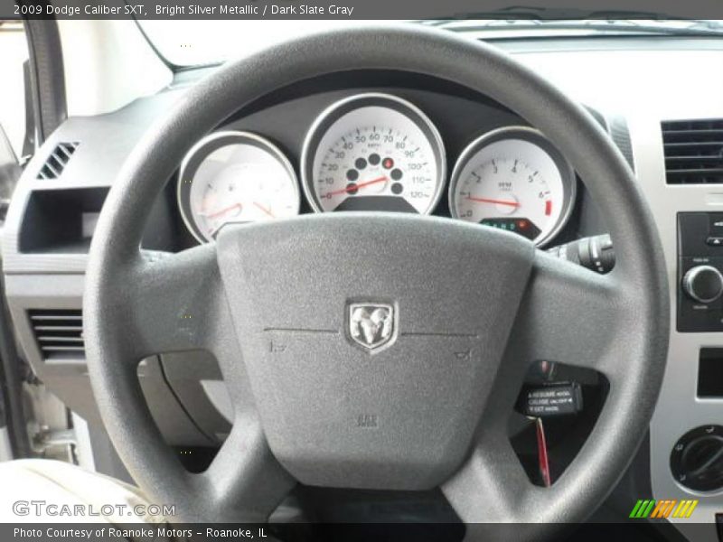 Bright Silver Metallic / Dark Slate Gray 2009 Dodge Caliber SXT