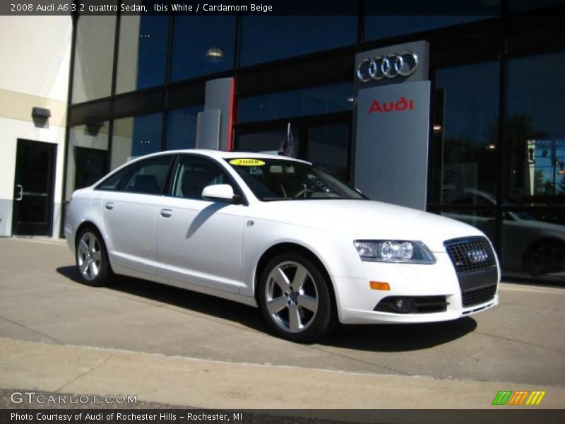 Ibis White / Cardamom Beige 2008 Audi A6 3.2 quattro Sedan
